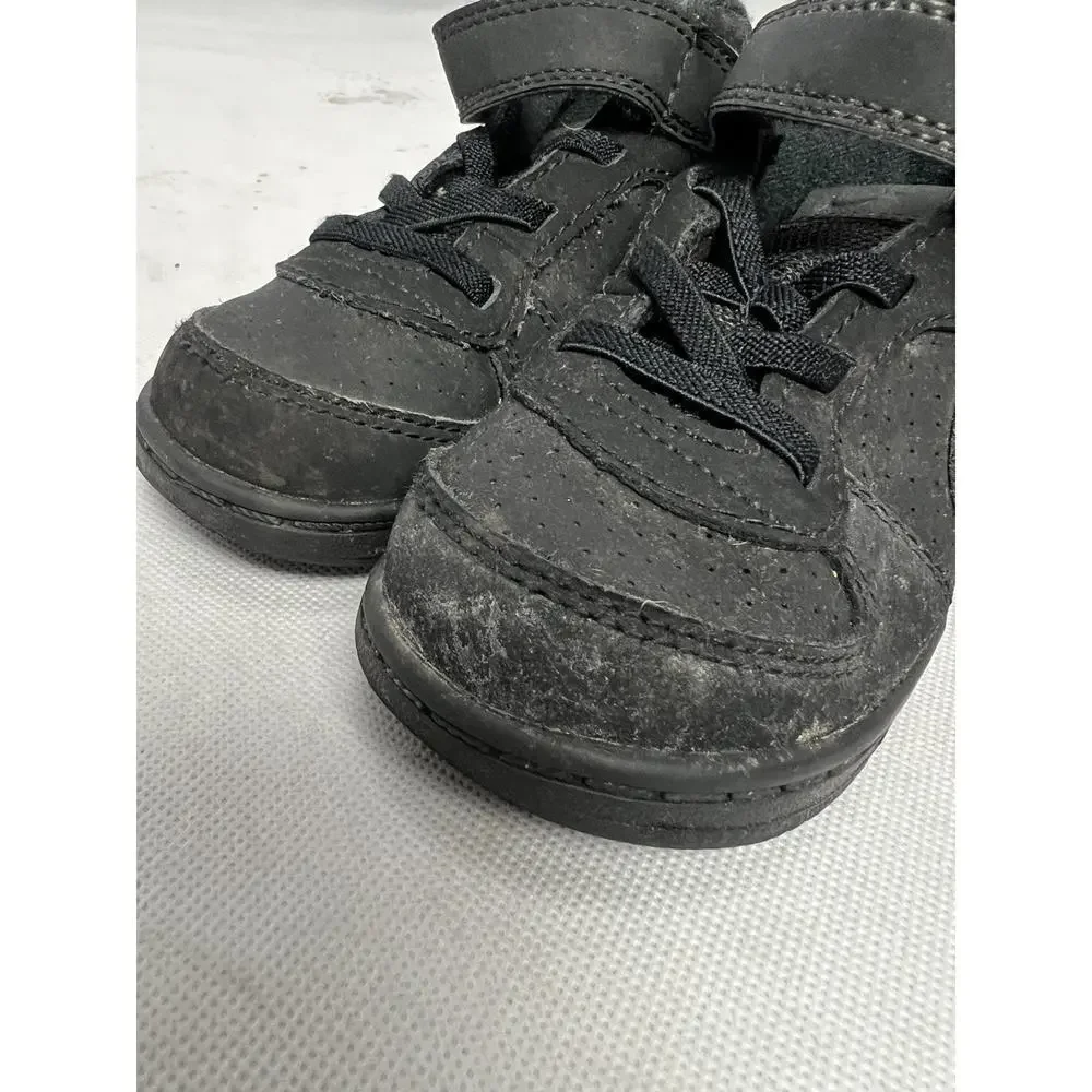Nike Play Shoes Baby Sneakers 8C Black Lace Up